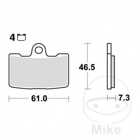 TRW Sintered front brake pads ALTN: 7323165 787.50.73
