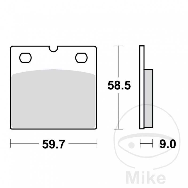 TRW Sintered front brake pads ALTN: 7328420 787.07.77
