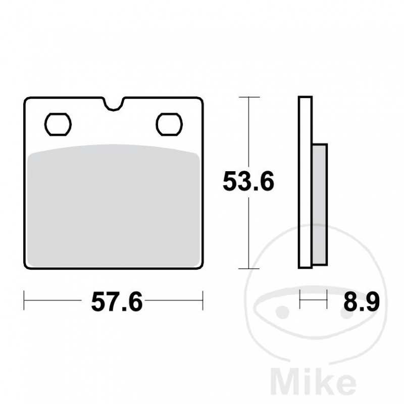 TRW Sintered front brake pads ALTN: 7328966 787.08.01