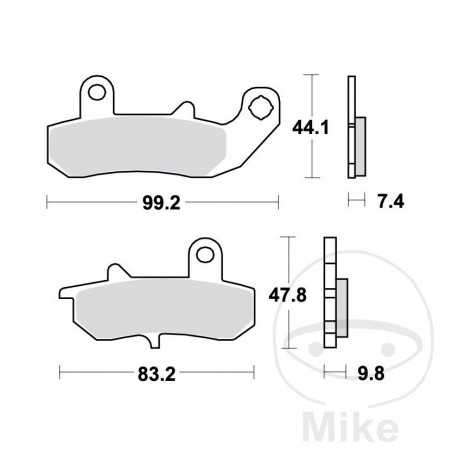 TRW Standard brake pads ALTN: 7374531 787.04.62