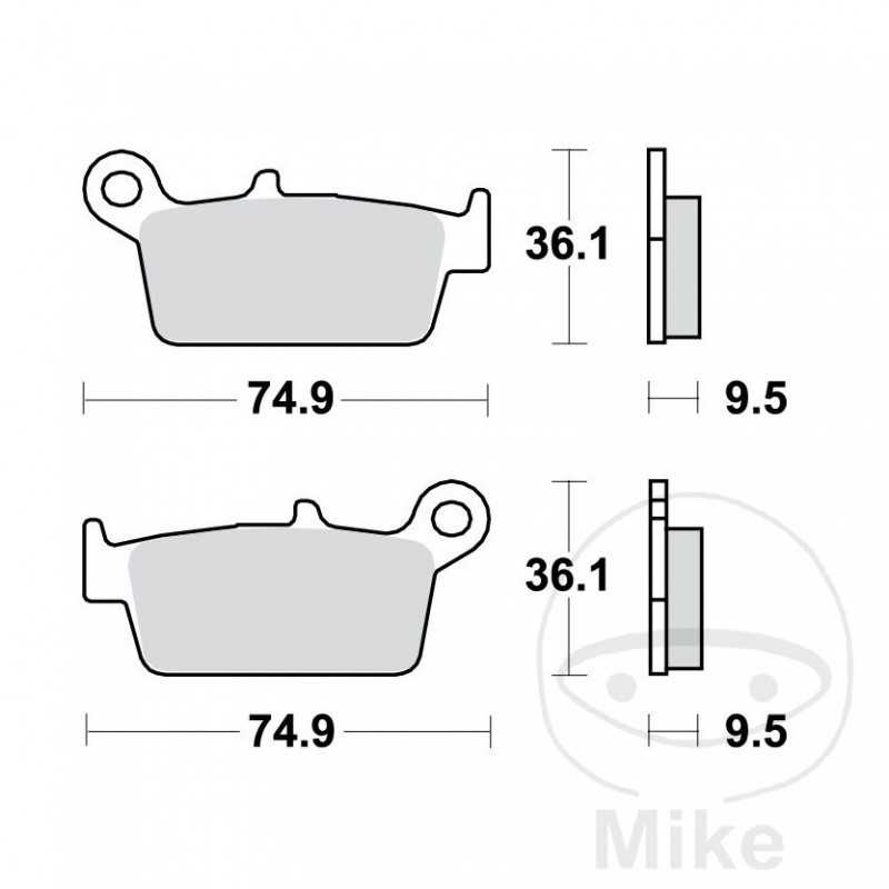 TRW SINTERED BRAKE PADS RSI ALTN: 7324452 787.35.16