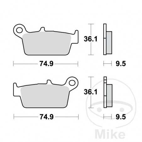 TRW Standard brake pads OFFROAD 787.53.88