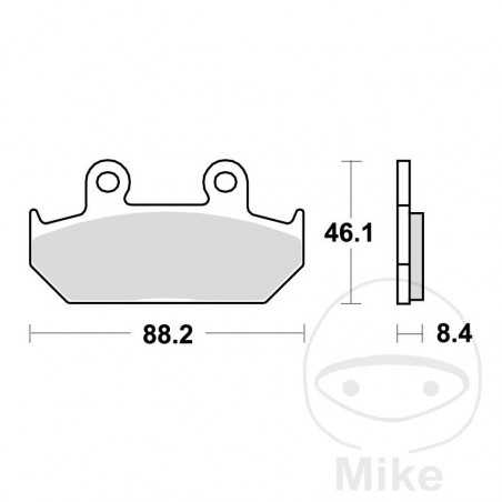 TRW Sintered front brake pads ALTN: 7328610 787.33.00