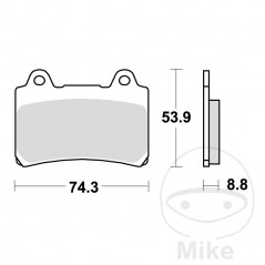 TRW Standard brake pads ALTN: 7370703 787.19.40