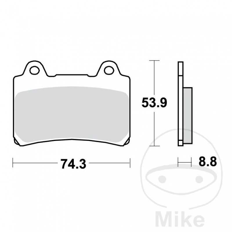 TRW Sintered front brake pads ALTN: 7328602 787.33.18