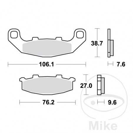 TRW Standard brake pads ALTN: 7375116 787.24.50