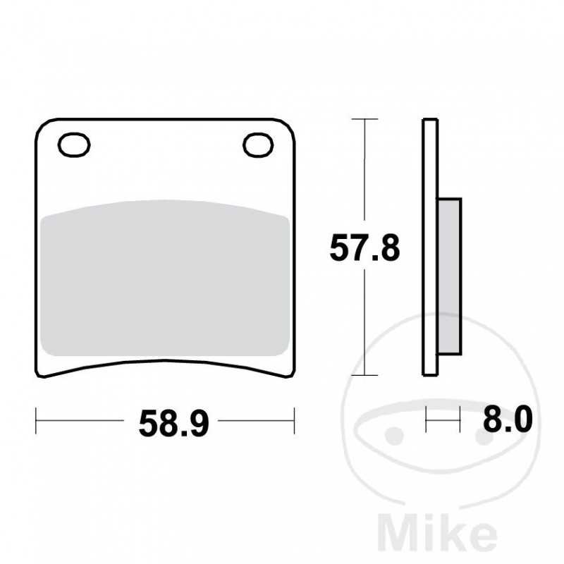 TRW Sintered front brake pads ALTN: 7328669 787.33.34