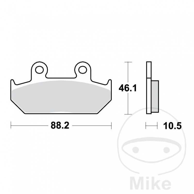 TRW Sintered front brake pads ALTN: 7328628 787.33.91