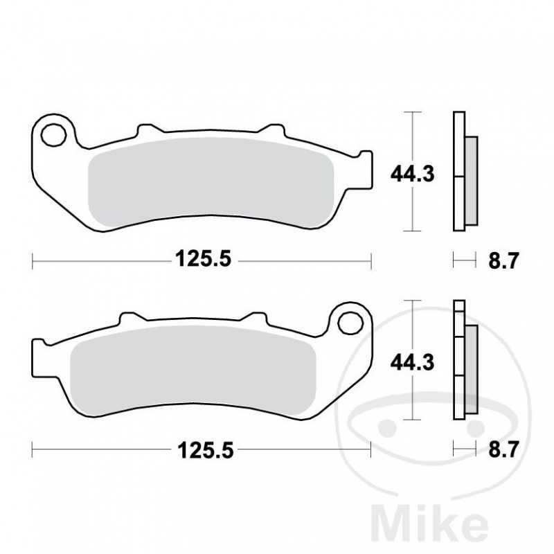 TRW Sintered front brake pads ALTN: 7328990 787.34.33