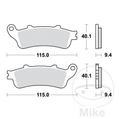 TRW PASTILLAS DE FRENO SINTERIZADAS SCOOTER ALTN:7322969 787.36.15