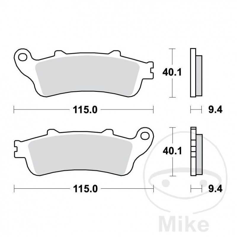 TRW PASTILLAS DE FRENO SINTERIZADAS SCOOTER ALTN:7322969 787.36.15