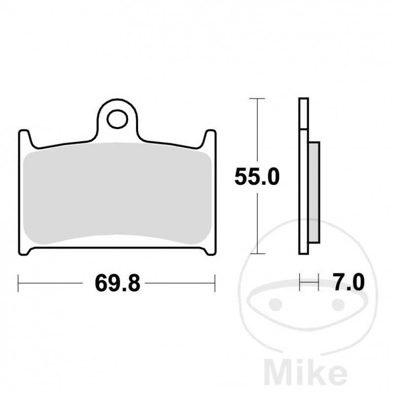 TRW Sintered front brake pads ALTN: 7328651 787.37.06