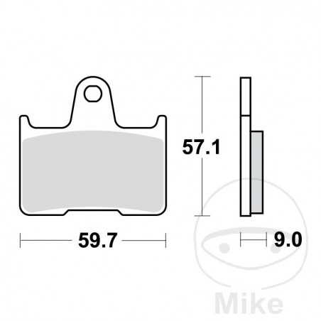 TRW Sintered rear brake pads ALTN: 7324023 787.38.13