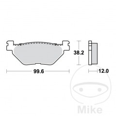 TRW SINTERED BRAKE PADS SCOOTER ALTN: 7323009 787.38.39