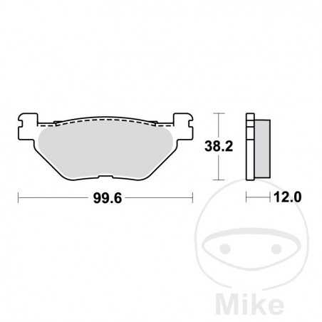 TRW SINTERED BRAKE PADS SCOOTER ALTN: 7323009 787.38.39