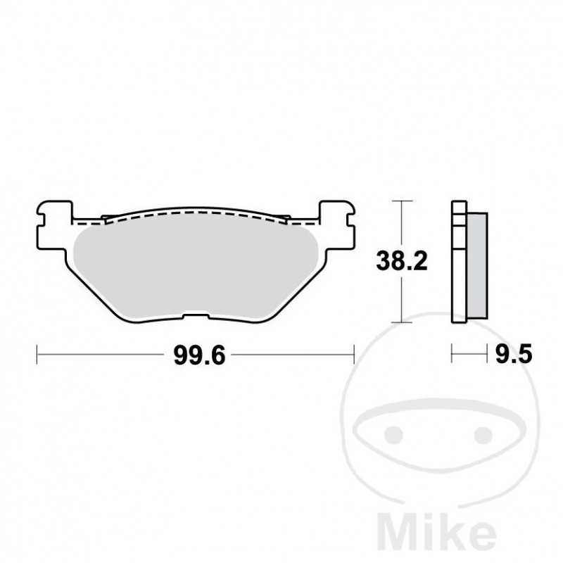 TRW Sintered rear brake pads ALTN: 7320351 787.38.54