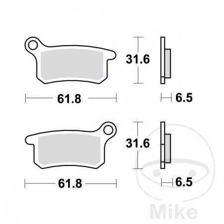 TRW Standard brake pads OFFROAD ALTN: 7324379 787.54.79