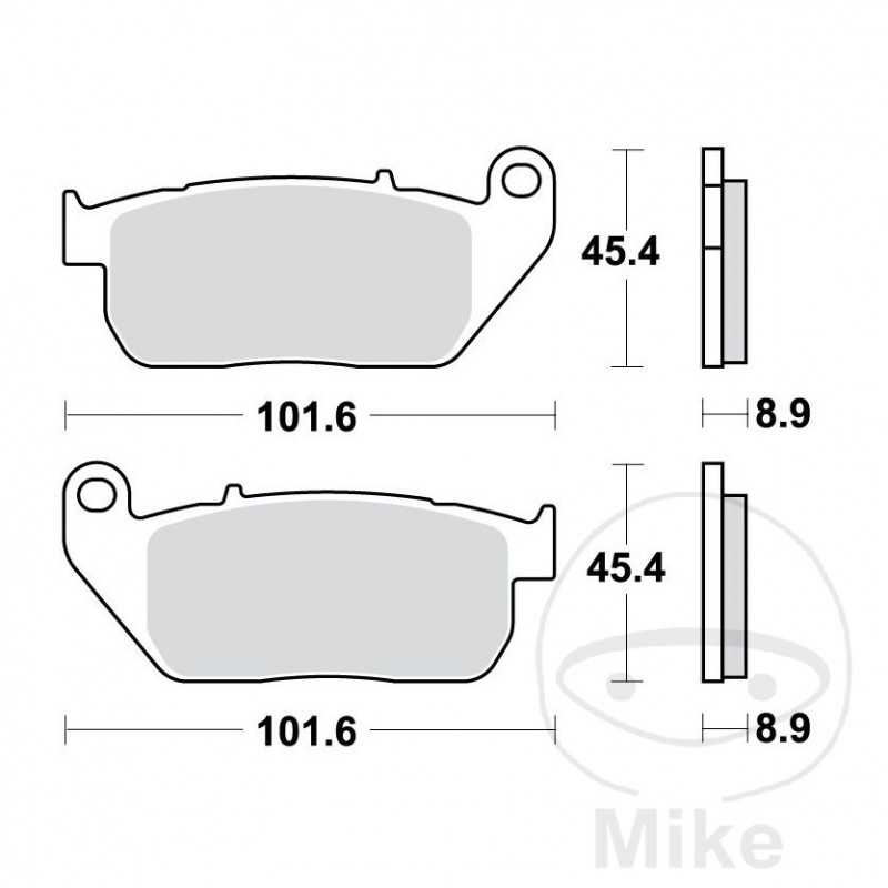 TRW Sintered front brake pads ALTN: 7323280 787.41.83