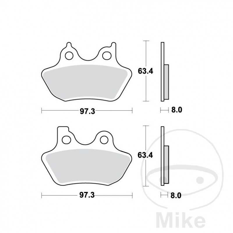 TRW Sintered front brake pads ALTN: 7320997 787.45.30