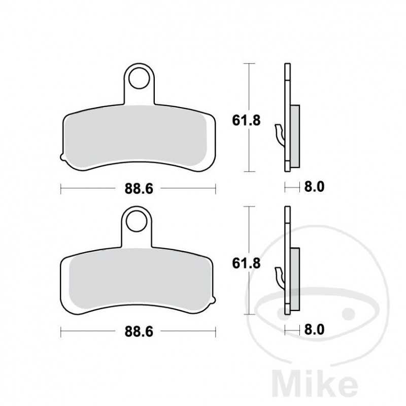 TRW Sintered front brake pads ALTN: 7321391 787.50.99