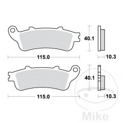TRW Sintered rear brake pads ALTN: 7323330 787.53.21