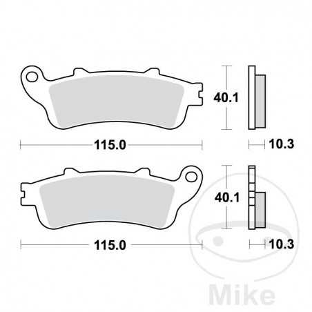 TRW Sintered rear brake pads ALTN: 7323330 787.53.21