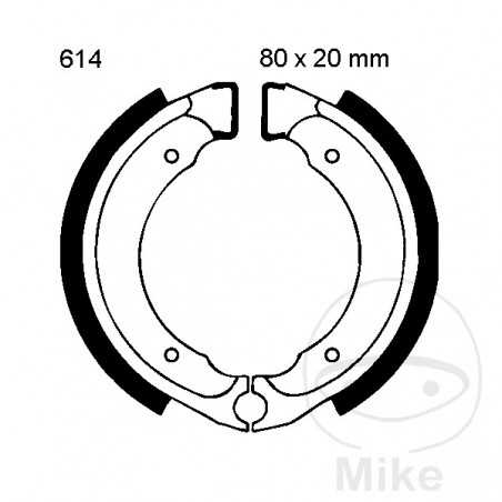 EBC Zapatas de freno con muelle 732.50.46