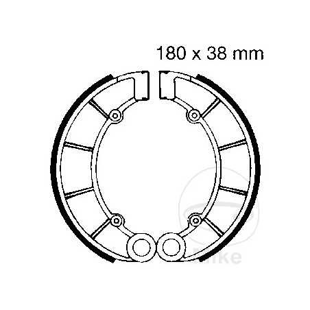 EBC spring brake shoes ALTN: 7860166 732.60.10