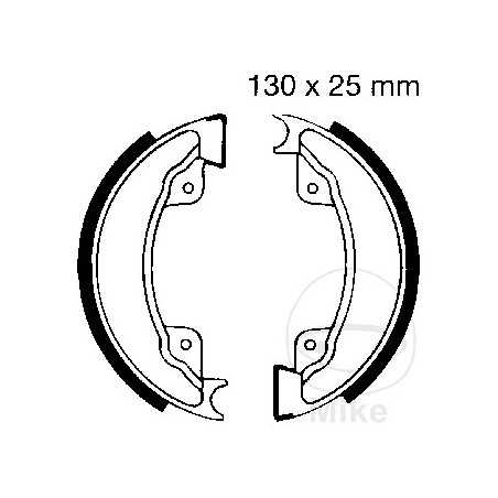 EBC spring brake shoes 732.83.47