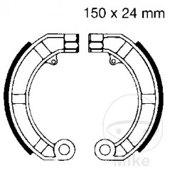 EBC brake shoes without spring ALTN: 7860851 732.83.54