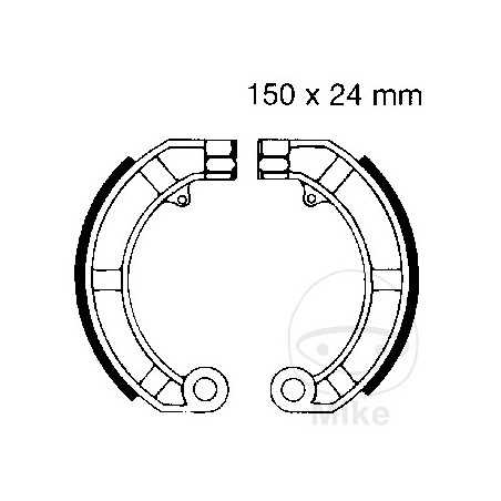 EBC brake shoes without spring ALTN: 7860851 732.83.54