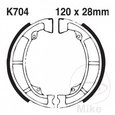EBC spring brake shoes 737.01.35