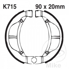 EBC spring brake shoes 737.01.37