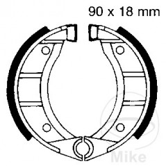 EBC brake shoes without spring 737.22.04