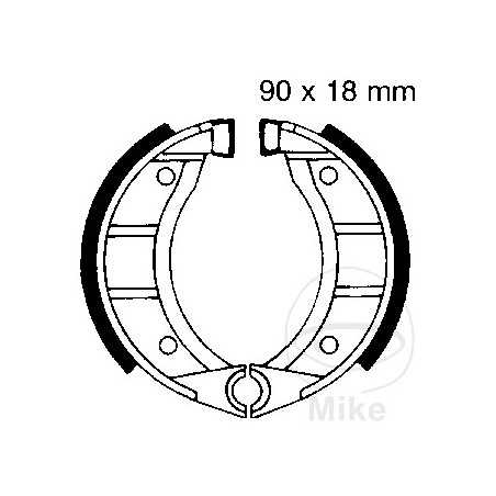 EBC brake shoes without spring 737.22.04