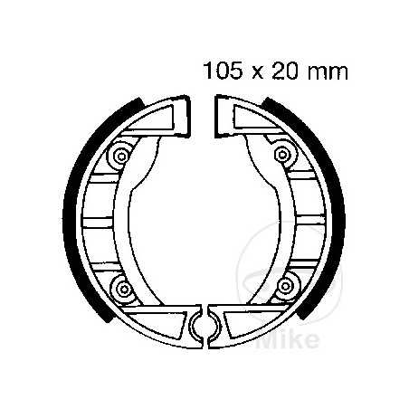 EBC spring brake shoes 737.22.12