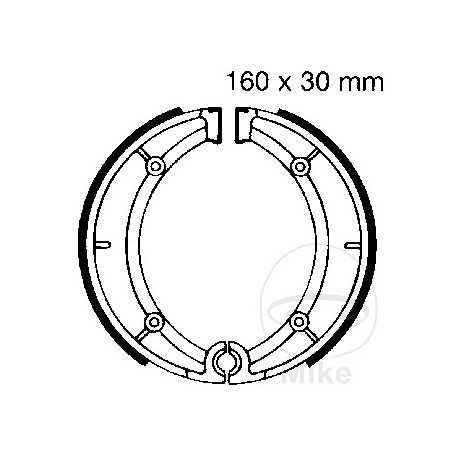 EBC brake shoes without spring 737.31.60