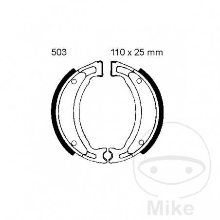EBC spring brake shoes 7860794 ALTN: 7375009 737.92.17