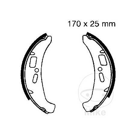 EBC brake shoes without spring 737.51.81