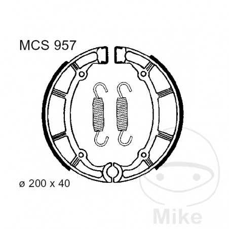 TRW spring brake shoes ALTN: 7326937 786.04.30