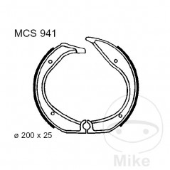 TRW brake shoes without spring ALTN: 7372014 786.06.20