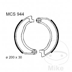 TRW brake shoes without spring ALTN: 7372030 786.06.61