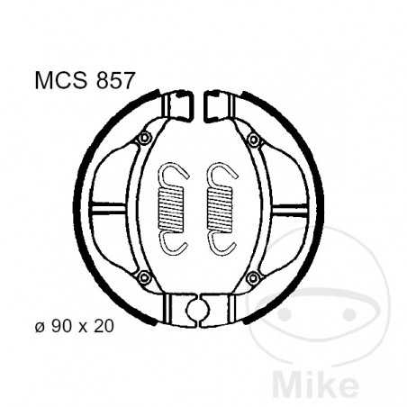 TRW spring brake shoes ALTN: 7378532 786.07.45