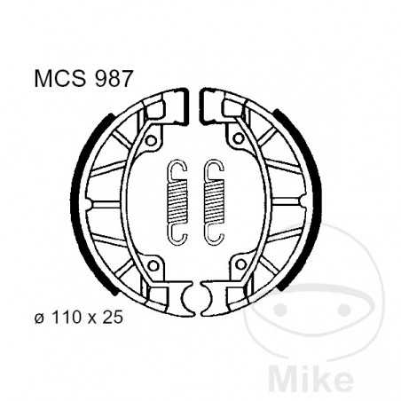 TRW spring brake shoes ALTN: 7375165 786.09.27