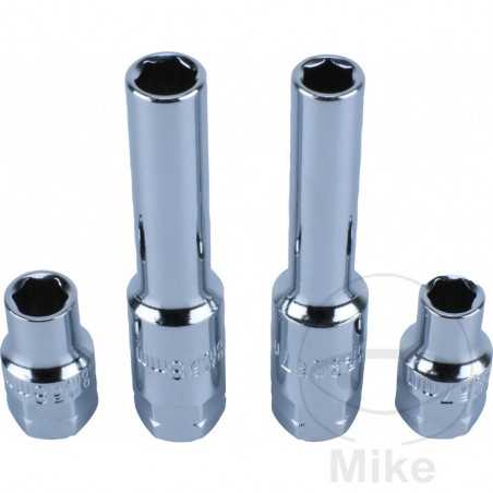 CONDOR Set of 4 sockets for brake bleeding key 7+8 MM 6120036 612.00.41