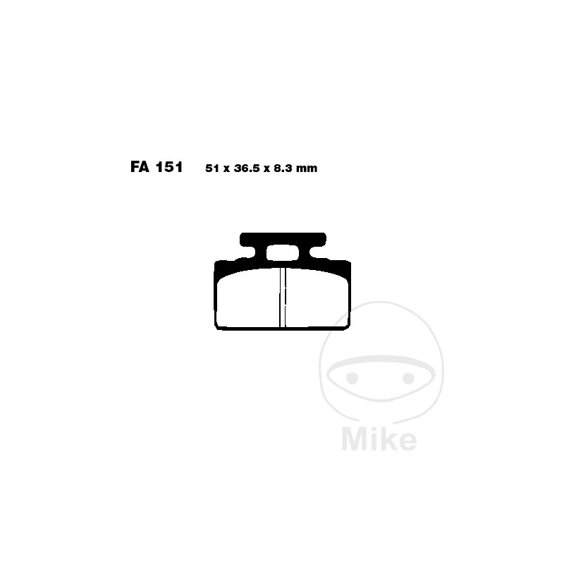 EBC carbon brake pads SCOOTER 732.05.19