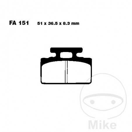 EBC carbon brake pads SCOOTER 732.05.19