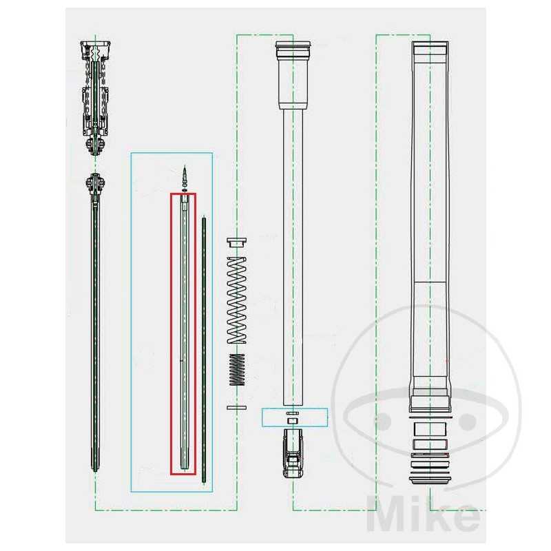 KAYABA fork piston rod 773.11.01