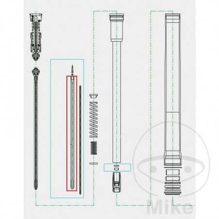 KAYABA Varilla de piston horquilla 773.11.01