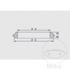 KAYABA Guardapolvos de horquilla moto 48X59X4.7/11.5 MM (2U) NOK 735.01.54
